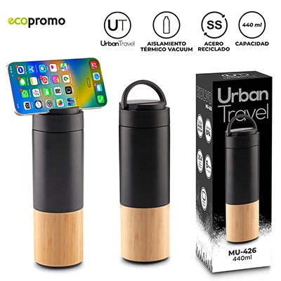 Botilito metálico Kolvo Urban Travel 440 ml